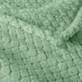 thumbnail image 5 of Exclusivo Mezcla Fleece Throw Blanket for Couch, Super Soft Jacquard Bed Blanket, Lightweight Fuzzy Warm for All Seasons, 50x60 Inches, Sage Green, 5 of 7