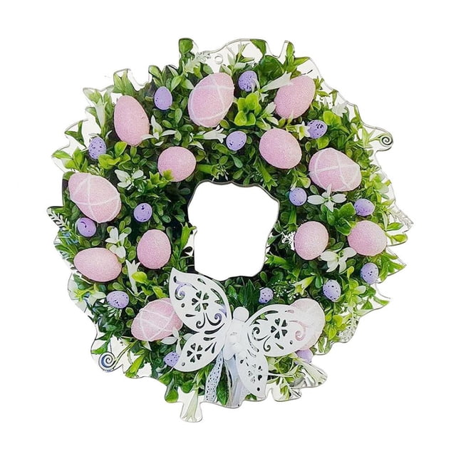 Guirnalda artificial de Pascua Colgantes de simulación Guirnalda decorativa para pared de puerta (A) Ehuebsd Libre de BPA