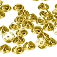 thumbnail image 5 of 200pcs Brass Clutch Badge Insignia Clutches Pin Backs Replacement(Silver/Golden Each Color 100pcs), 5 of 5