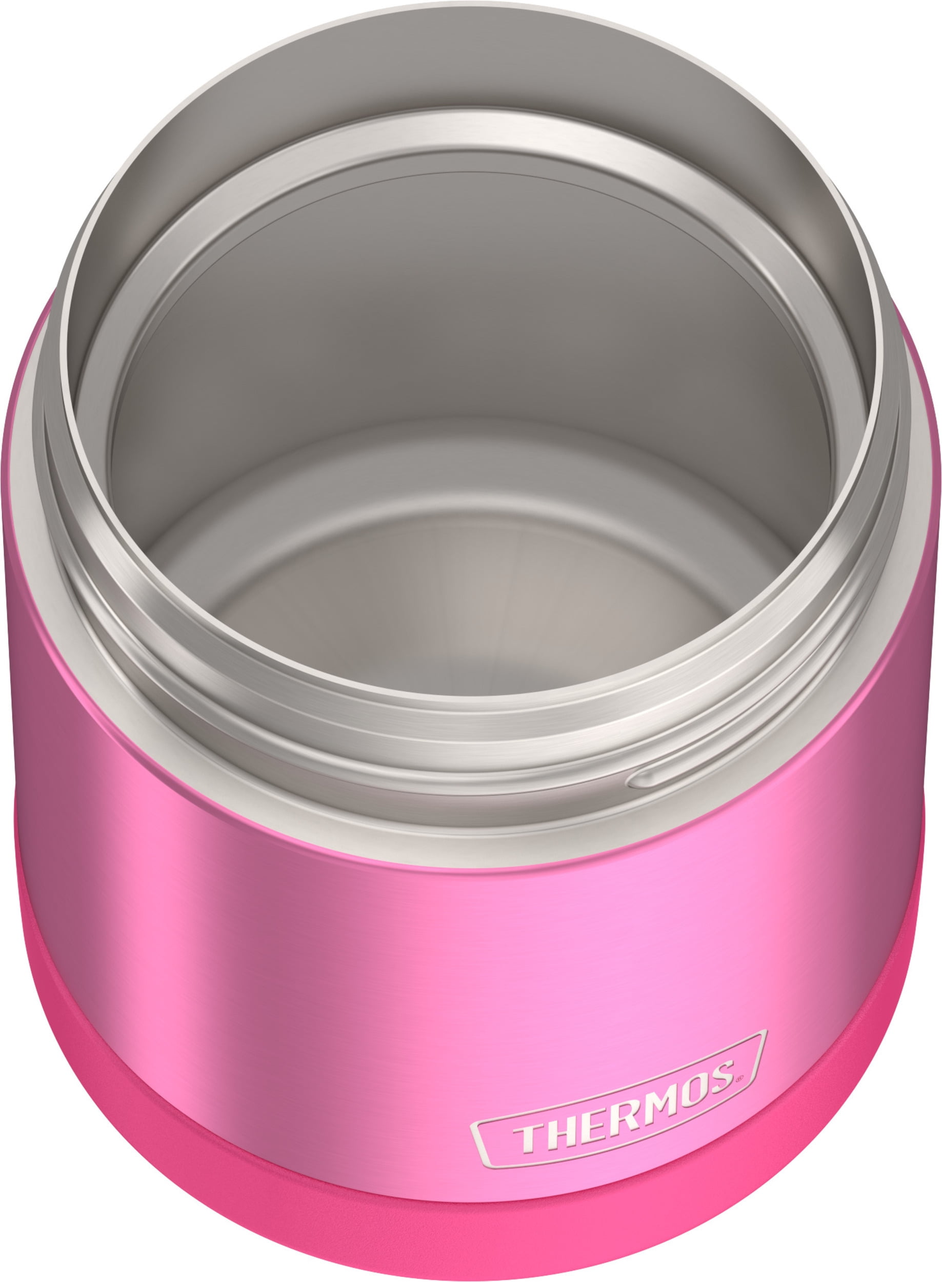 Thermos Stainless Steel Vacuum Insulated FUNtainer Food Jar with Snack Top, 295ml, Pink