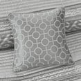 thumbnail image 5 of Madison Park Full/Queen Quilt Set Lightweight Gray Jacquard Geometric Adult Bedspreads, 5 of 9