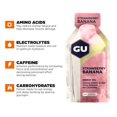 thumbnail image 2 of GU Energy Original Sports Nutrition Energy Gel, Vegan, Gluten-Free, Kosher, and Dairy-Free On-the-Go Energy for Any Workout, 24-Count, Strawberry Banana, 2 of 5