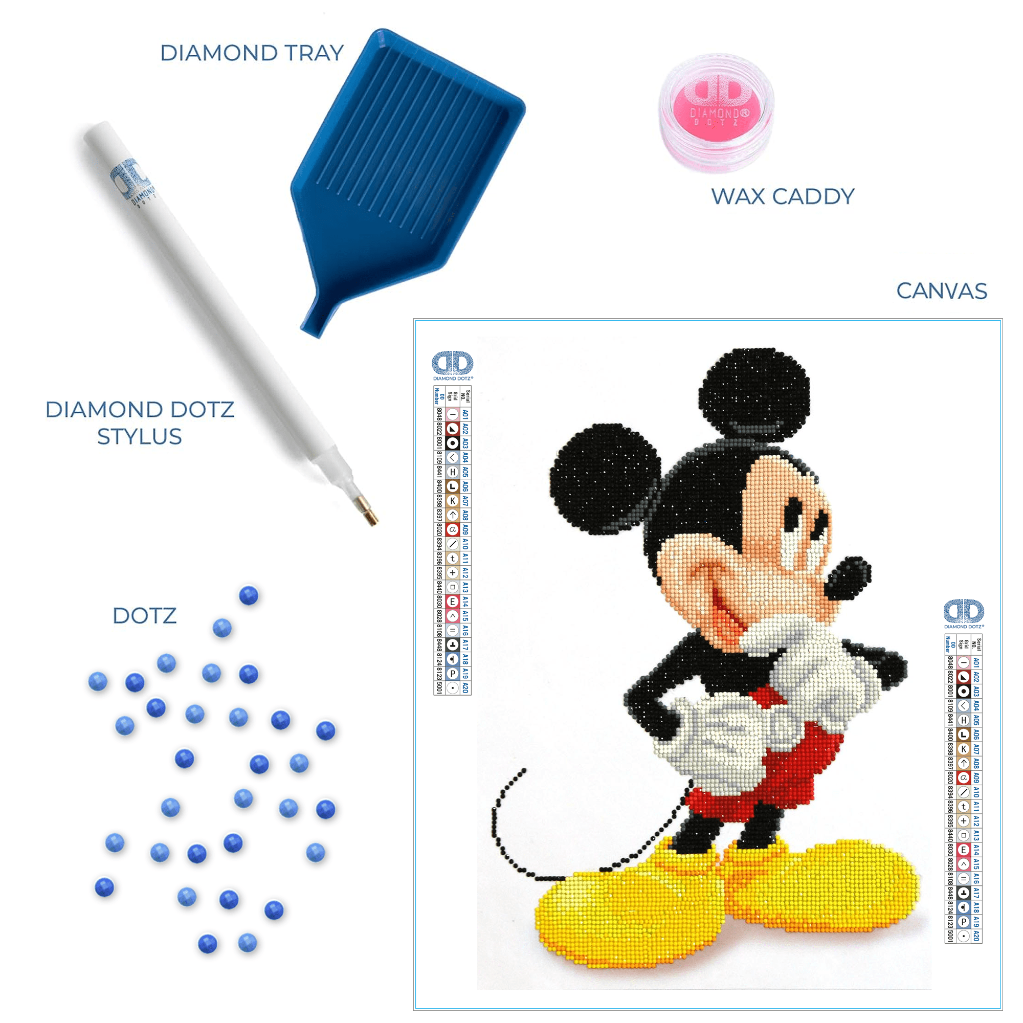 Diamond Painting Kit Intermed Mickey