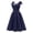 Blue, variant on Women's Lace Dresses Dressy Casual Ruffle Short Sleeve Semi Formal Midi Dress Elegant Swing Tea Dresses for Cocktail Homecoming Prom Bridesmaid