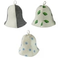 thumbnail image 1 of Sombrero de Sauna de Poliéster de 3 Piezas, Protección para La Cabeza, Suministro Cabello, Usable para Cola Gorras de sombrero de sauna, 1 of 8