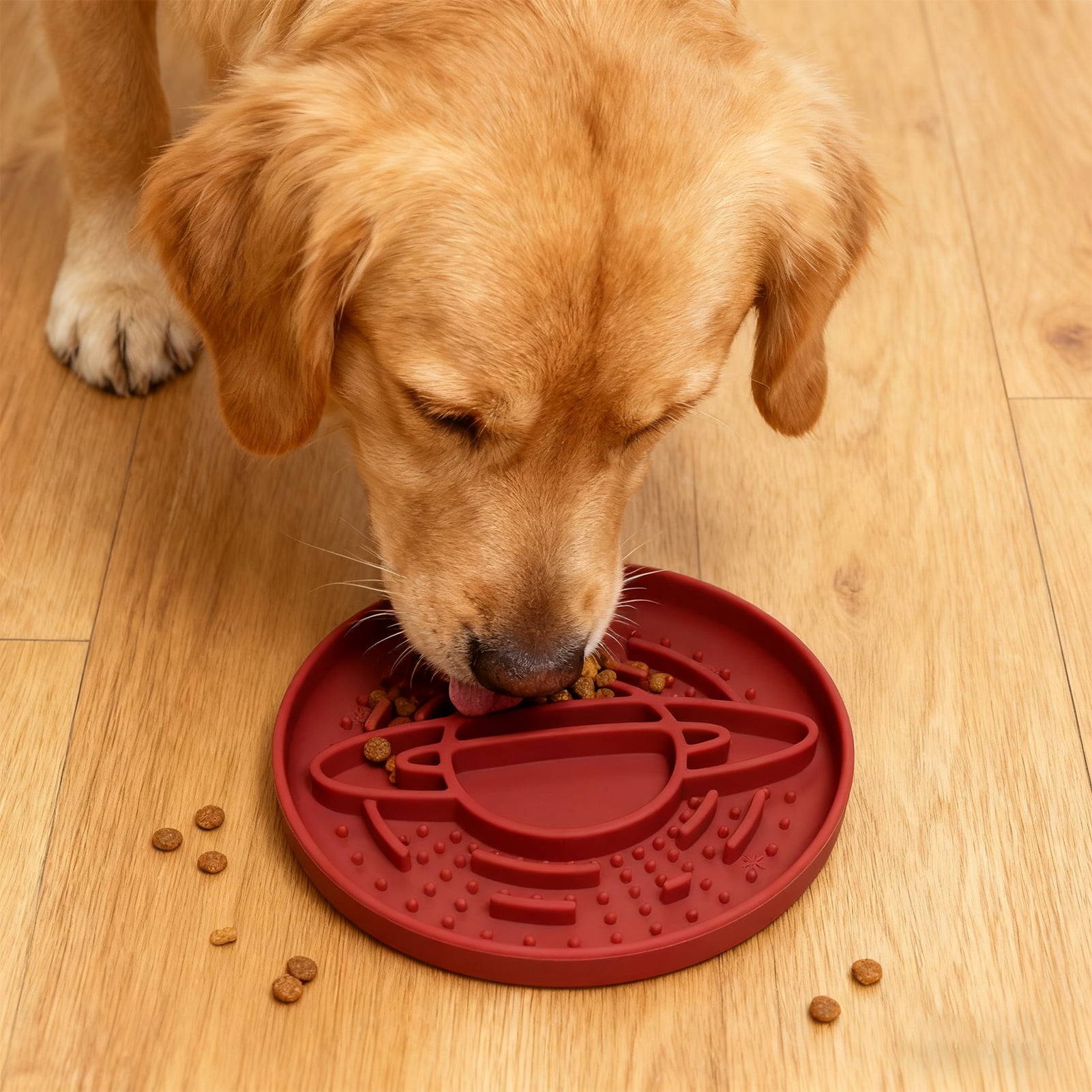 YIFAEUX Slow Feeder Dog Bowl Planet Silicone Pet Bowl Anti-Choke Dog Feeder with Non-Slip Base for Healthy Eating Bloat Prevention