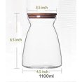 thumbnail image 3 of Air Tight Storage Jar, Glass Storage Tank with a Natural Bamboo LidBPA-Free Eco-Friendly Container Natural Bamboo 700ML, 3 of 4