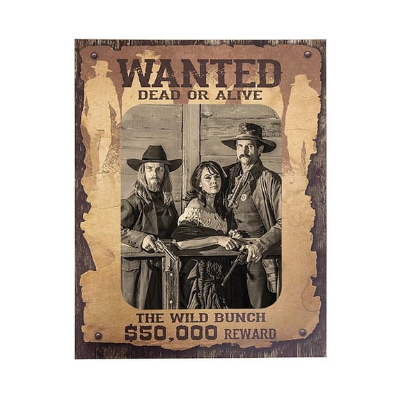 (10 pack) WILD BUNCH WANTED cardstock 8x10 photo mat frame sold in 10 s - 8x10