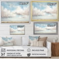 thumbnail image 4 of Designart "Minimalist White Clouds Vista II" Clouds Floater Framed Wall Art Living Room, 4 of 5