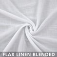 thumbnail image 4 of Mrs.Naturall Solid White Curtains 54 Inch Length for Bedroom Rod Pocket Set of 2 Panels Flax Linen Textured Organic Look Light Diffusing Airy Bright Kitchen Closet Doors Bathroom Exercise Room Studio, 4 of 8