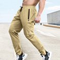 thumbnail image 5 of Pantalones de chándal elásticos para hombre, pantalón de cintura elástica para correr, entrenamiento al aire libre, Fitness, transpirable, informal, Verano, 5 of 5