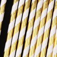 thumbnail image 3 of 25 pajitas doradas brillantes con estampado para bodas, despedidas de soltera y baby shower., 3 of 9