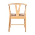 thumbnail image 2 of Cera Dining Chair Set of 2- Handwoven Rope Seat- Natural Brown Wood, 2 of 6