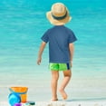 thumbnail image 4 of FORMRS Boys Rash Guard Short Sleeves Swim Shirt Quick Dry UPF 50+ Sun Protection, Sizes 3-12T, Crystal Ocean, 4 of 6