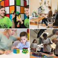 thumbnail image 3 of Juego de Cubos de Velocidad Afortunado 2 Paquetes 3x3 para Niños y Adultos, 3 of 3