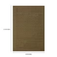 thumbnail image 6 of Mainstays Dylan Solid Diamond Olefin Brown Indoor Area Rug, 4'x5'4", 6 of 9