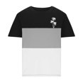 thumbnail image 3 of Mens Casual Pantalones Cortos Cuello Redondo Patchwork Impresión Suéter Blusa de Fitness, Camisetas para Hombre, 3 of 4