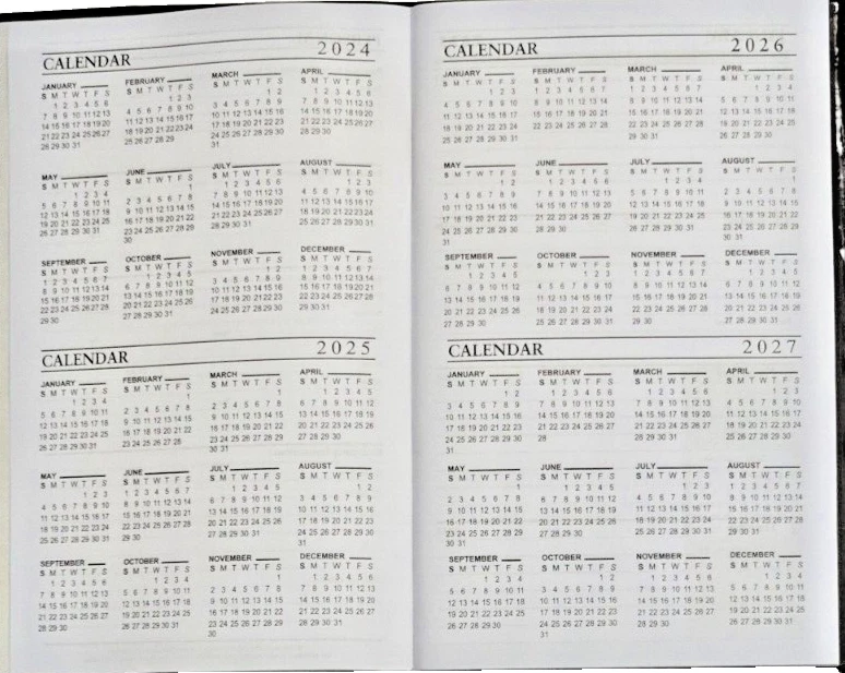 2025 Weekly Planner, Appointment Book - 5 In X 8 In - Brown