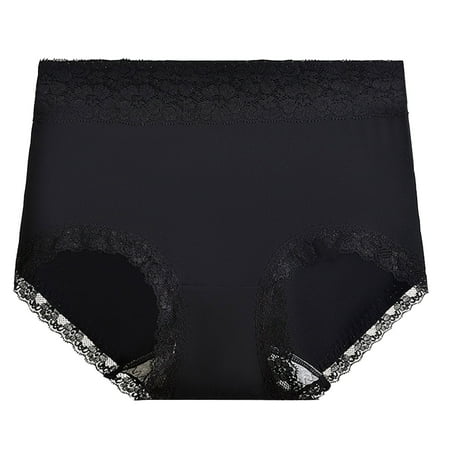 MuZeFu Tummy Control Underwear for Women Women s Lace Abdomen Mid-rise Waist And Hip Lift Comfortable Body Breathable Underwear Briefs
