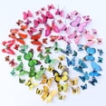 thumbnail image 5 of Deals Of The Day Clearance Prime Double Layer Simulation Butterfly Home Living Room Background Wall Decoration Stickers Colorful Butterfly Wall Stickers Green, 5 of 5
