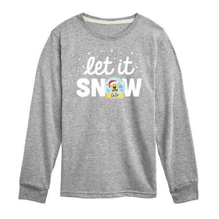 

SpongeBob SquarePants - Let It Snow - Toddler And Youth Long Sleeve Graphic T-Shirt