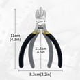 thumbnail image 2 of GFDYREE 5" Diagonal Cutters,5 Pack Wire Cutters,DIY Cutting Pliers,Spring Loaded Side Cutters, Wire Snips for Jewelry Making and Wire Cutting, 2 of 7