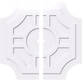 thumbnail image 1 of Ekena Millwork CMP40HS2-02000 40 in. OD x 2 in. ID Square Haus Architectural Grade PVC Contemporary Ceiling Medallion - 2 Piece, 1 of 1