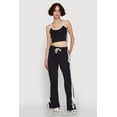thumbnail image 3 of Womens Stylish Contrast Trim Cropped Cami with Varsity Stripes, 3 of 5