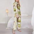 thumbnail image 3 of Goofa Frogs Printed Women’s 2 Piece Pajama Set Super,Pajamas Women's Long Sleeve Sleepwear Soft Button Down Loungewear Pjs Lounge Set Nightwear-XX-Large, 3 of 9
