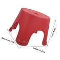thumbnail image 3 of OULII Potty Step Stool Plastic Red Good Load-bearing Capacity for Bathroom 1Pcs, 3 of 7