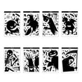 thumbnail image 1 of 8PCS Window Sticker Scary Creepy Glass Window Decal Double Sided Window Clings for Dress Up Adhesive Sticker Gift Decoration, 1 of 1