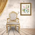 thumbnail image 3 of Vess, June Erica 26x32 Gold Ornate Wood Framed with Double Matting Museum Art Print Titled - Floral Breeze Fresco  II, 3 of 4