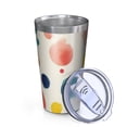 thumbnail image 2 of 16oz Tumblers Colorful Polka Dot Pattern Stainless Steel Vacuum Insulated Double Wall Travel Tumbler Cups Mug with Lid and Straw,Cleaning Brush for Coffee,Tea, 2 of 4