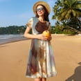 thumbnail image 4 of Uemuo Rainbow English Cocker Spaniel Print Womens Summer Dress Casual Swing Short Sleeve Sundresses Beach A-line Shift Dress, 4 of 6