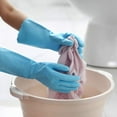 thumbnail image 5 of HSL Household Cleaning Gloves - 2 Pairs Reusable Kitchen Dishwashing Gloves with Latex Free, Cotton lining, Waterproof, Non-Slip, Ideal for Dishes, Household Chores, and Gardening (Medium), 5 of 10