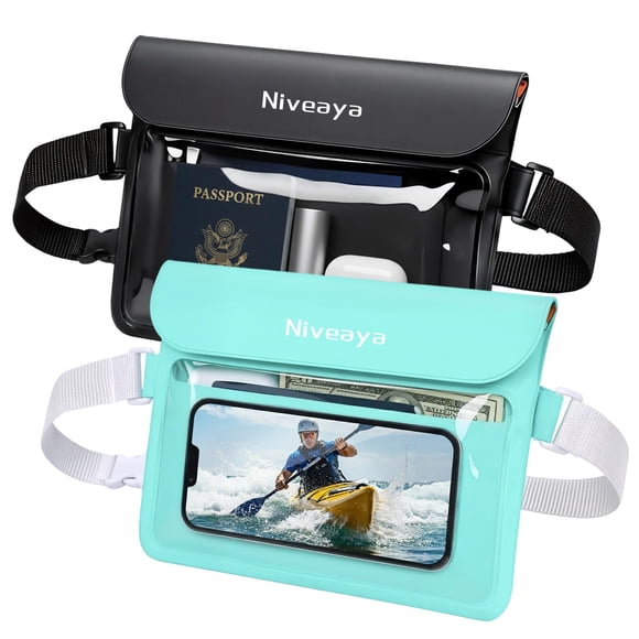Riñonera Impermeable Niveaya IPX8 con Pantalla Táctil 2 Paquetes