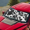 thumbnail image 3 of Jeiento Cow Print Sunshade Visor Car Windshield Sun Shade Foldable Car Sunshades Easy Installation Keep Your Vehicle Cool Fit Front Window for Trucks SUV Van, 3 of 6