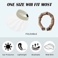 thumbnail image 2 of Sombrero de ala grande de verano para mujer, ajustable, con protección solar, de 56 a 60 cm de circunferencia, para playa, 2 of 5
