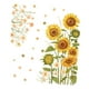 thumbnail image 5 of Pegatina de pared de girasol conjunto de papel tapiz decorativo decoración del hogar Fondo de sofá de PVC murales de pared floral calcomanía, 5 of 9