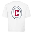 thumbnail image 3 of Men's Levelwear White Cleveland Guardians Signet Oversized Luxe Signature Knit T-Shirt, 3 of 3