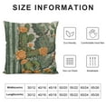 thumbnail image 6 of Acheng Lumber Pillow Covers Green Succulent Cactus Orange Flowers Tropical Exotic Desert Plants Square Decorative Cushion Case for Couch Sofa Chair Bed,2 Pcs White, 6 of 6
