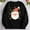 Black, variant on Gray Sweatshirts for Women Christmas Crew Neck Tops Cute Santa Claus Sweatshirt for Women
