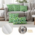 thumbnail image 6 of St. Patrick's Day Outdoor Waterproof Pillow Covers, Spring Green Lucky Irish Clovers Decorative Rectangle Throw Pillowcase Sofa Cushion Sham for Patio/Couch/Chair, 20"x12" 2 Pack, 6 of 8