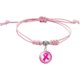 thumbnail image 3 of Pulseras de concientización sobre el cáncer de mama, pulseras trenzadas con cinta rosa, pulseras ajustables contra el cáncer de mama para mujer, joyería, 3 of 4
