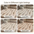 thumbnail image 7 of ODIKA 6'x9' Cream Beige Seaglass Waves and Circles Washable Area Rug Handwoven Modern Motif for Queen Size Bedroom, Under Bed, Master Suite, Easy Care, Non-Shedding, 7 of 7