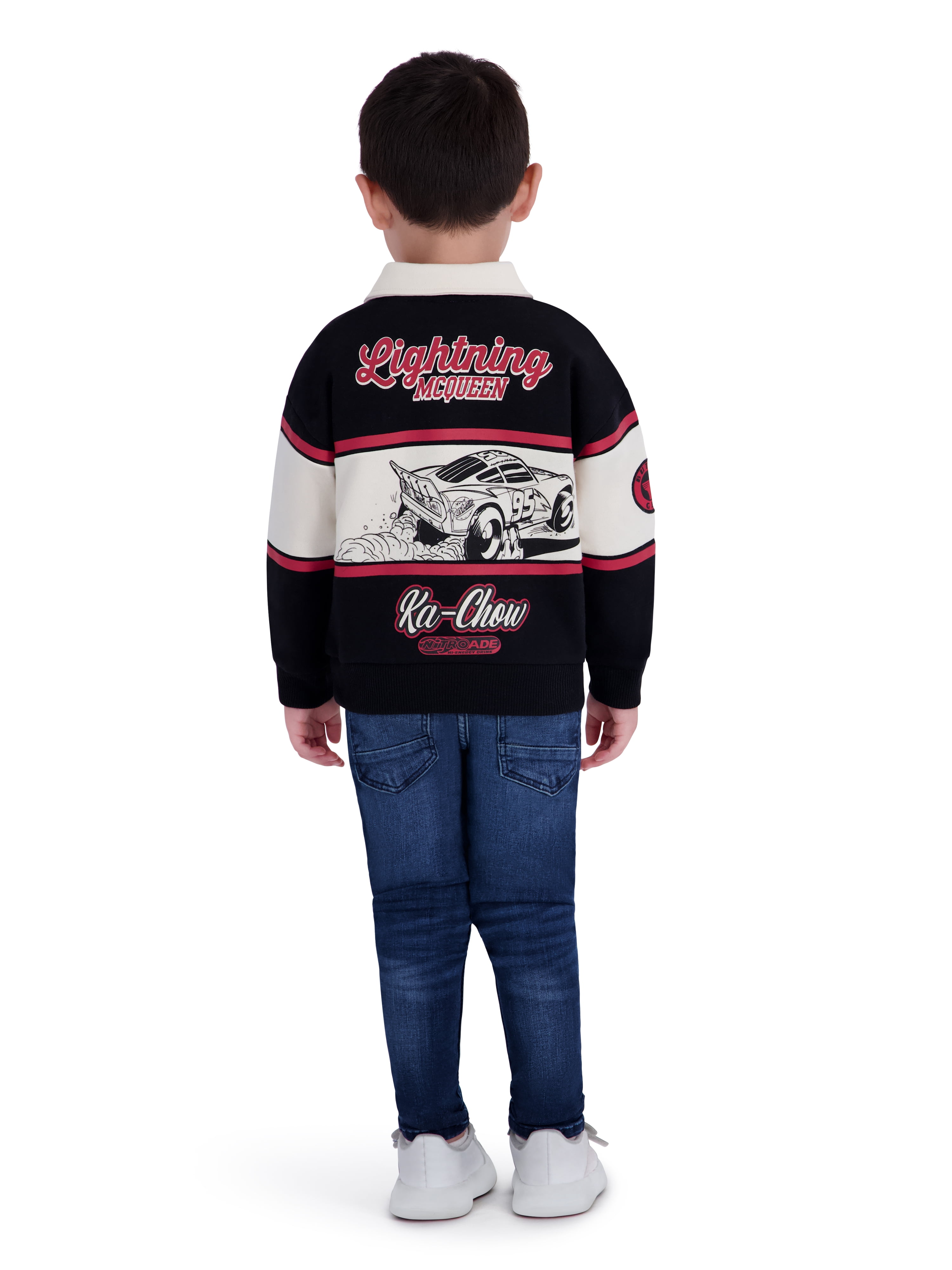Cars Toddler Boy Long Sleeve Rugby Shirt, Sizes 12M-5T