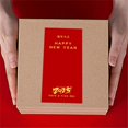 thumbnail image 4 of 50 Counts Happy New Year Sticker 2x4Inch Self Adhesive Retangular Wrapping Label for Present Case Packaging Box Sealing, 4 of 4