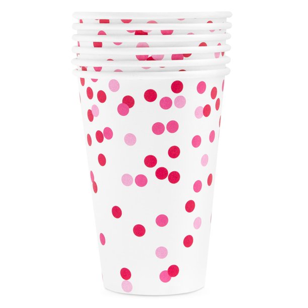 MICHAELS Bulk 12 Packs 6 ct. (72 total) 12oz. Polka Dot Paper Cups by