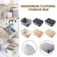 thumbnail image 2 of PENGXIANG Underwear Storage Box Underwear Socks Storage Compartment Plastic Finishing Box, 2 of 4