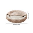thumbnail image 5 of Round Plush Pet Bed for Dogs and Cats, Semi Enclosed Warm Sleeping Nest, Machine Washable Soft Cotton, 5 of 6